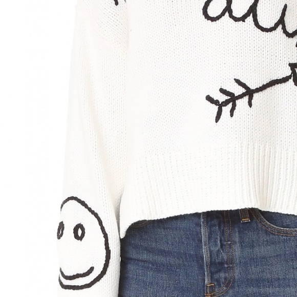 Wildfox Duh Graphic Chunky Sweater - Picture 4 of 5